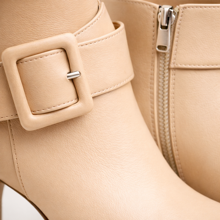 Ankle Boots Pointed Toe Buckle High Heel Women