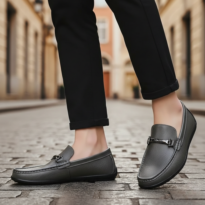 Loafers Leather Slip on Casual Men