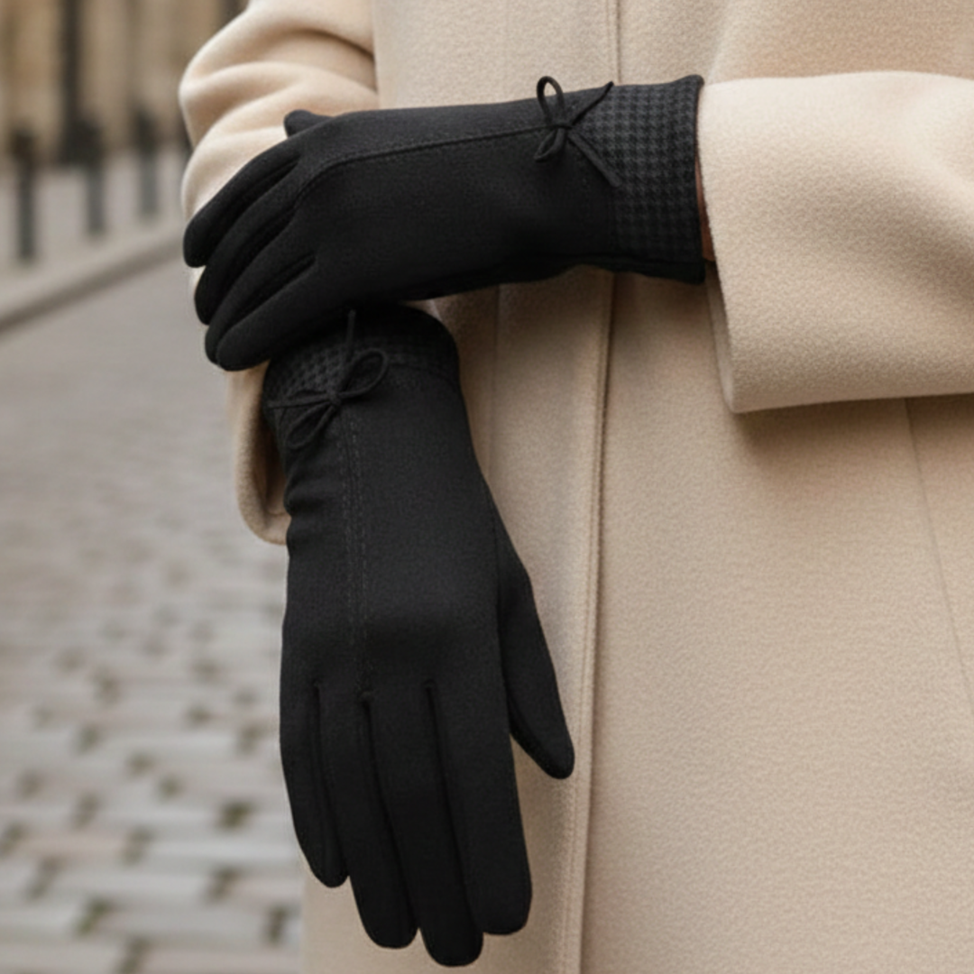 Guantes de cachemira de punto para invierno para mujeres