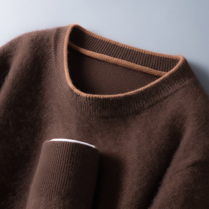 Cashmere Sweater Crew Neck Long Sleeve Men