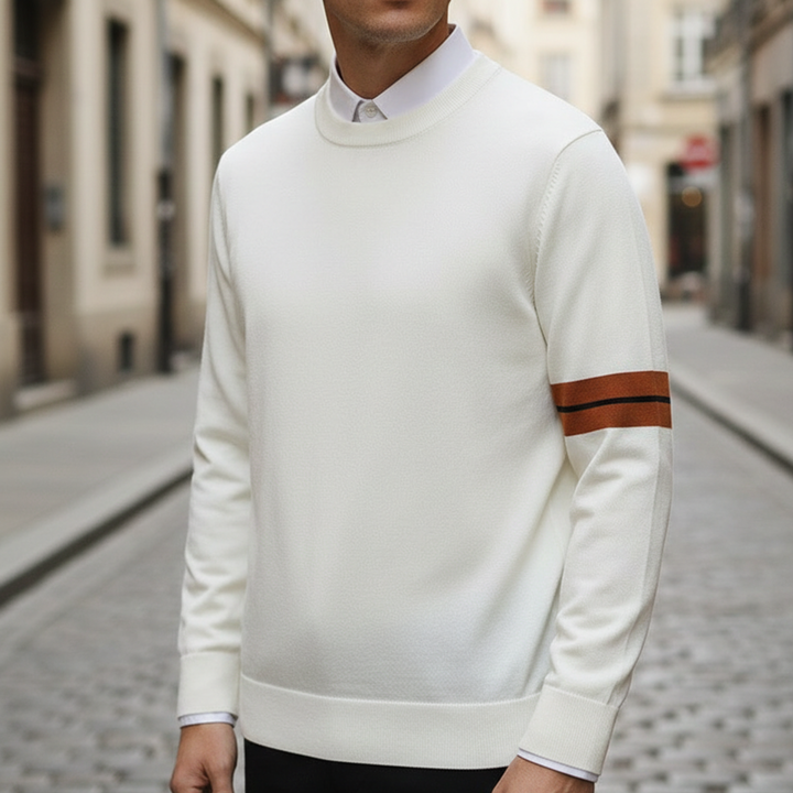 Knit Sweater Crew Neck Long Sleeve Men