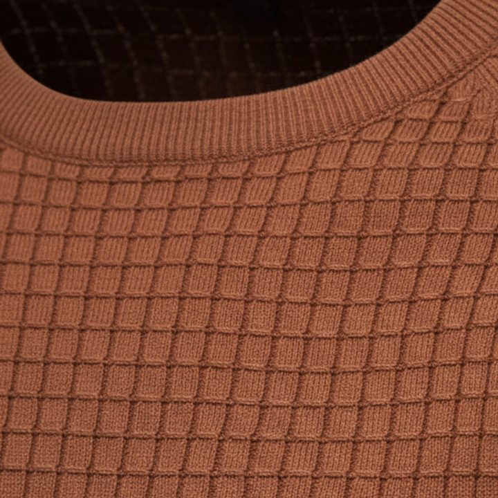 Suéter de Cuello Redondo para Hombre de Manga Larga