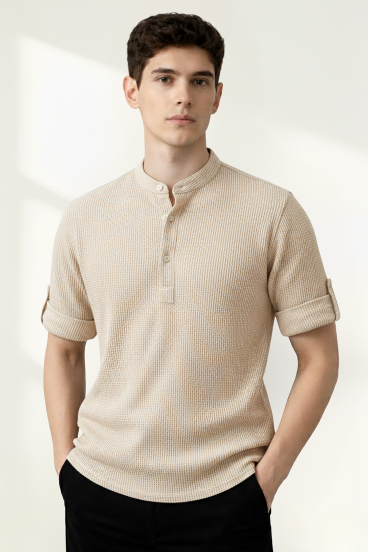 Men’s Long Sleeve Henley Shirt