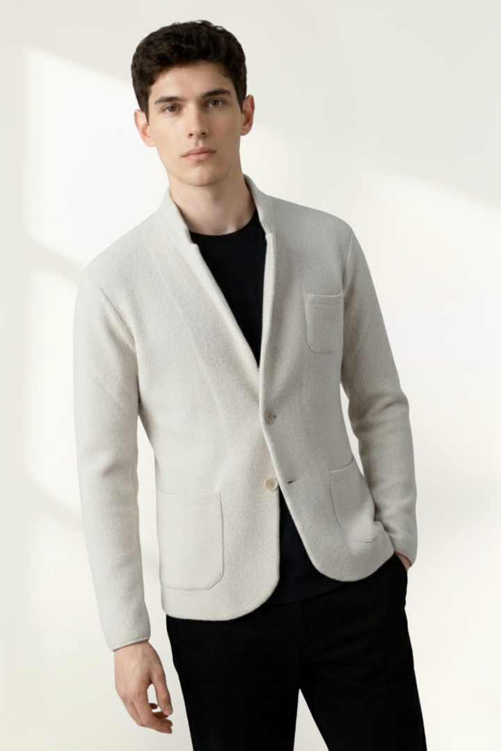 Men’s Button-Front Blazer Jacket