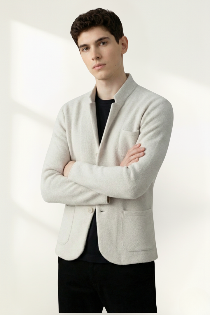 Men’s Button-Front Blazer Jacket