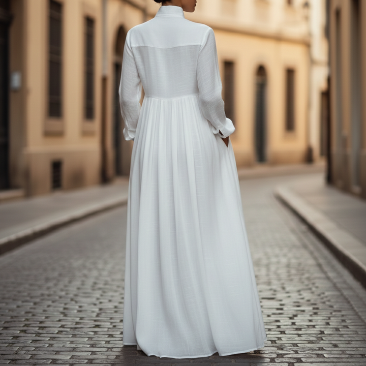 Maxi Dress Minimalist Long Sleeve Women