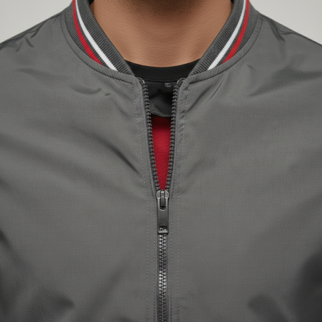 Bomber Jacket Zip Front Lightweight Men