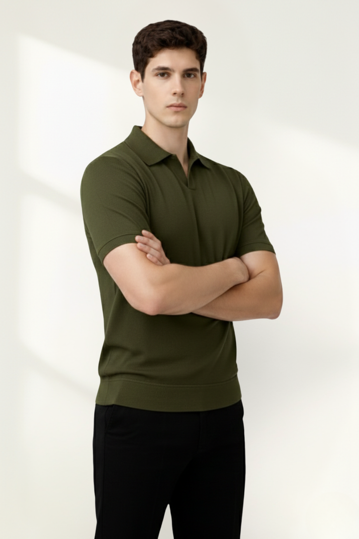 Men’s Knit Polo Shirt