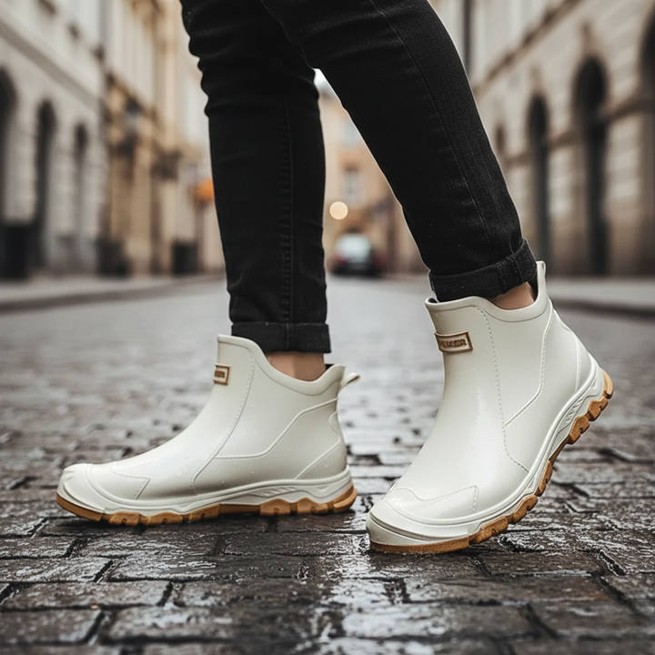 Rain Boots Ankle Waterproof Slip On Unisex