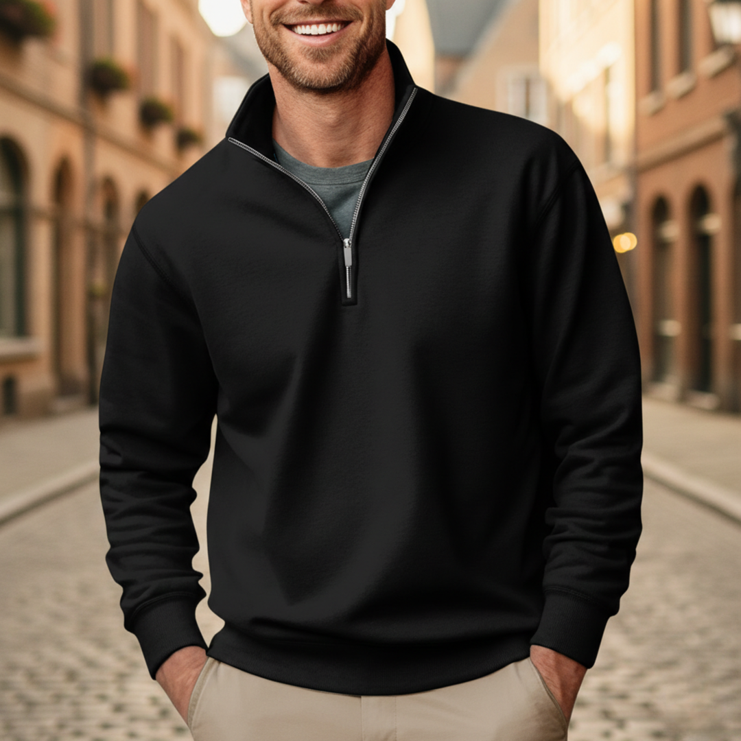 Men’s Half Zip Fleece Pullover Sweatshirt