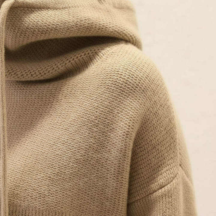 Knitted Hoodie Women Long Sleeve Casual