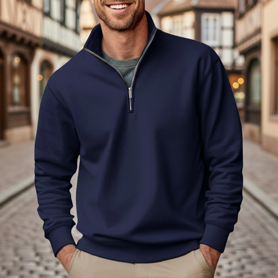 Men’s Half Zip Fleece Pullover Sweatshirt