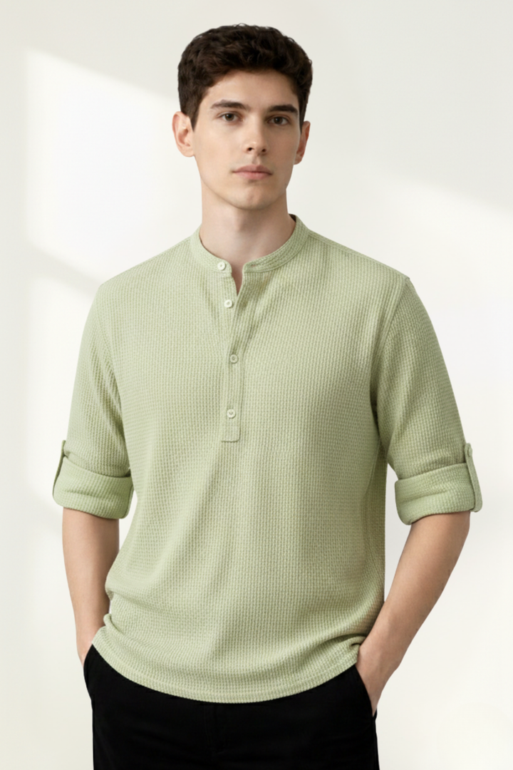 Men’s Long Sleeve Henley Shirt