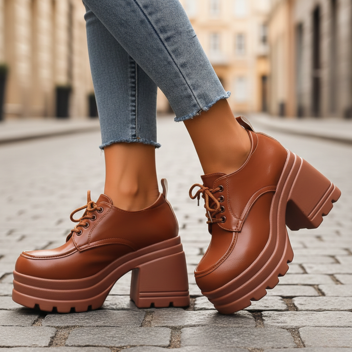 Zapatos Oxford de Plataforma Ortopédicos para Mujeres