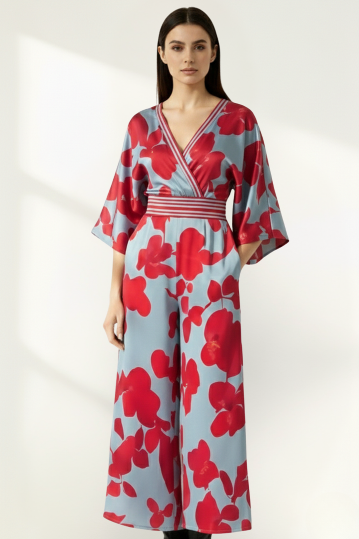 Robe longue fleurie pour femme