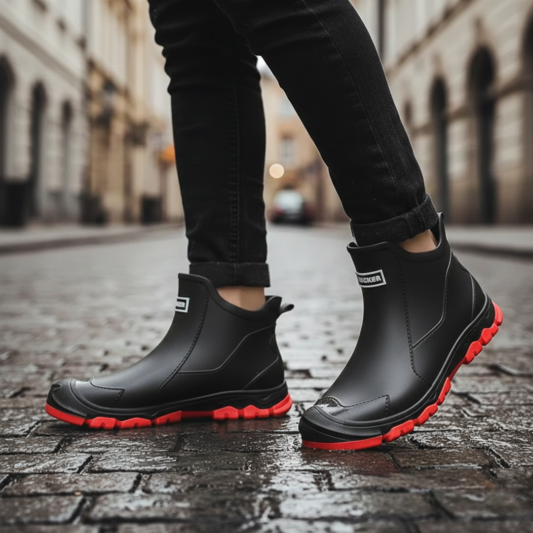 Rain Boots Ankle Waterproof Slip On Unisex