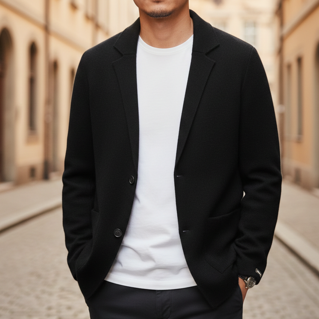 Cashmere cardigan knit button front mens