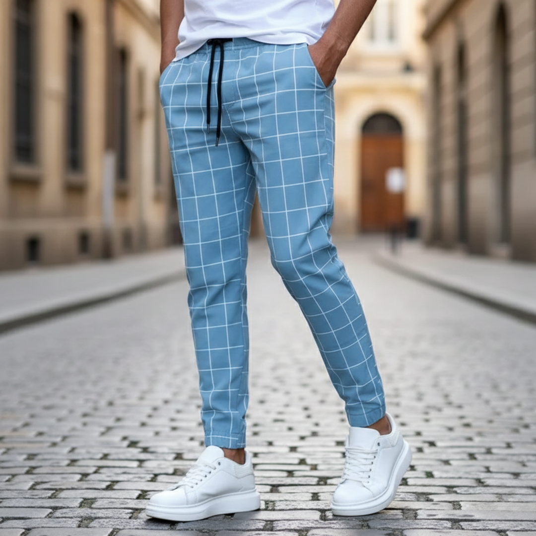 Men's Crossmark Checkered Jogger