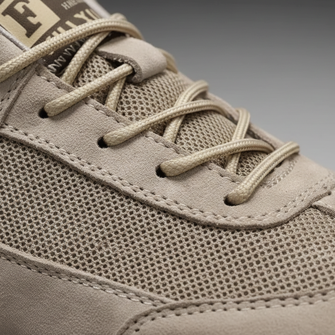 Leather Sneakers Lace Up Casual Shoes Men