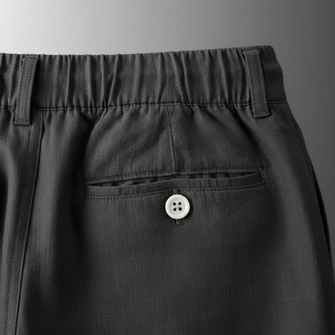 Linen Suit Set Two Piece Blazer and Pants Men