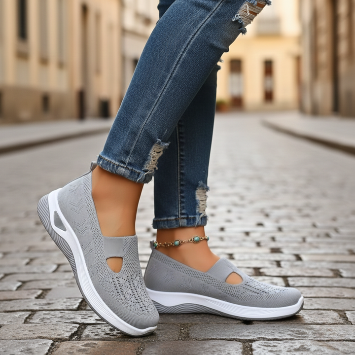 Women's orthopedic walking Shoes Slip On Knit