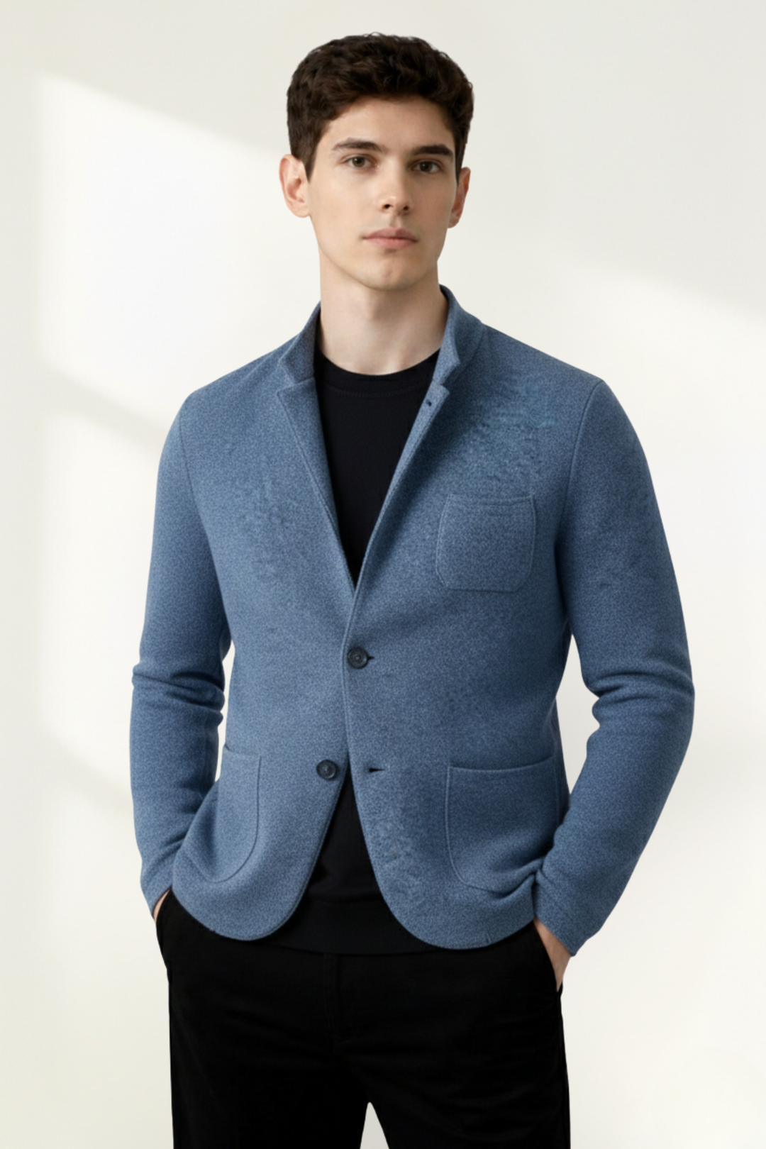 Men’s Button-Front Blazer Jacket