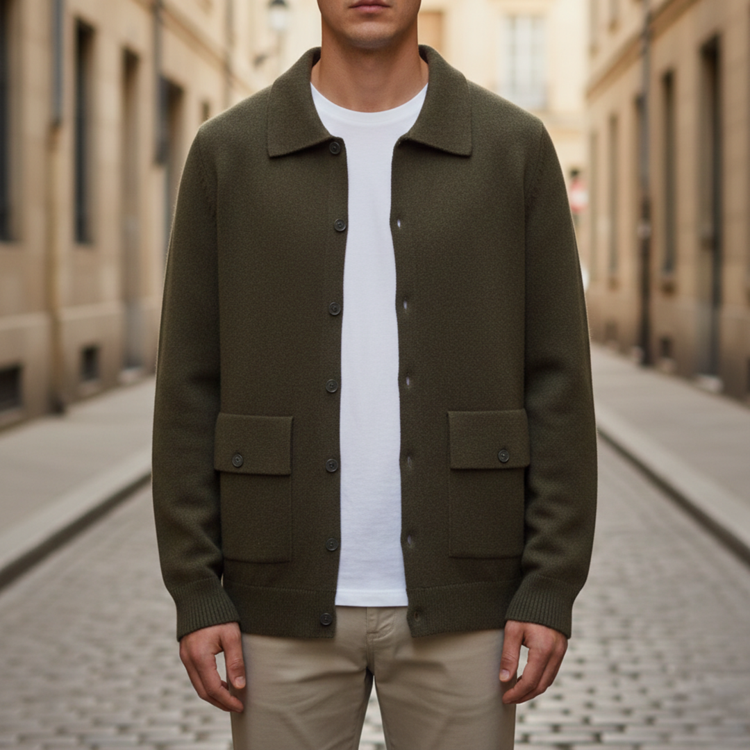 Men's Cardigan Button Front Knit