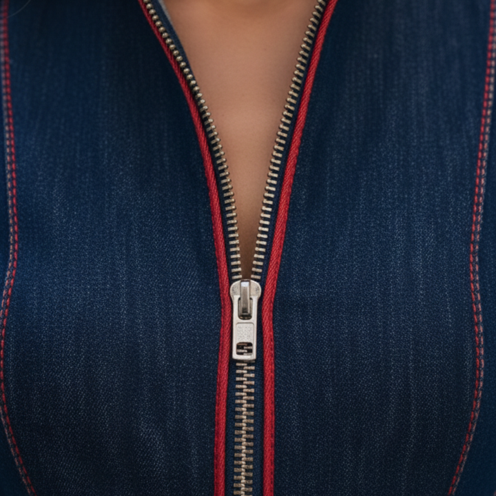 Denim Jumpsuit Wide Leg Long Sleeve Casual Women