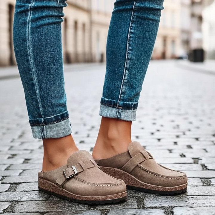 Loafers Slip On Buckle Strap Casual Women