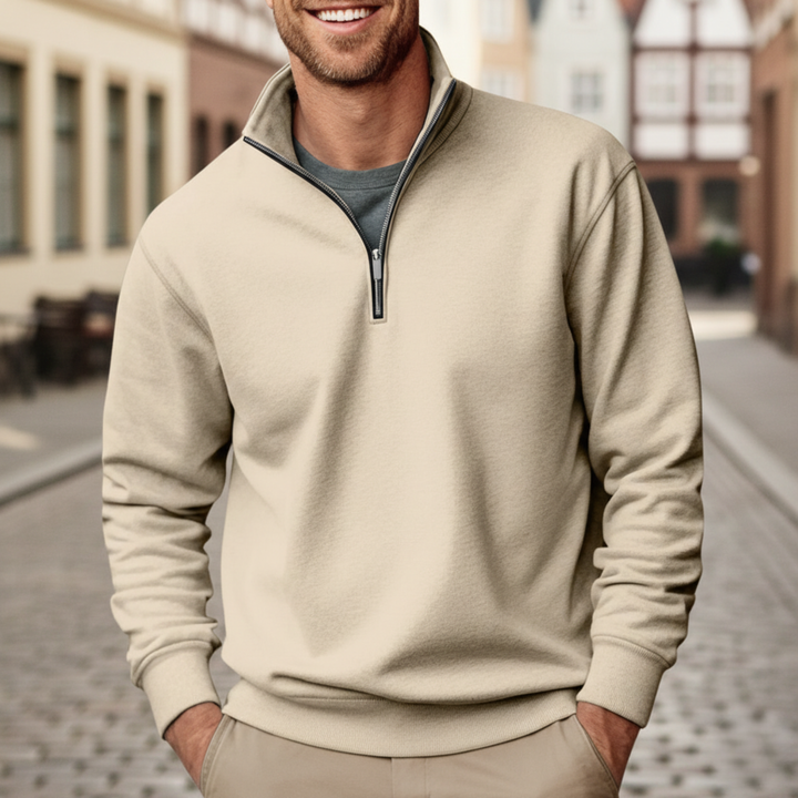 Men’s Half Zip Fleece Pullover Sweatshirt