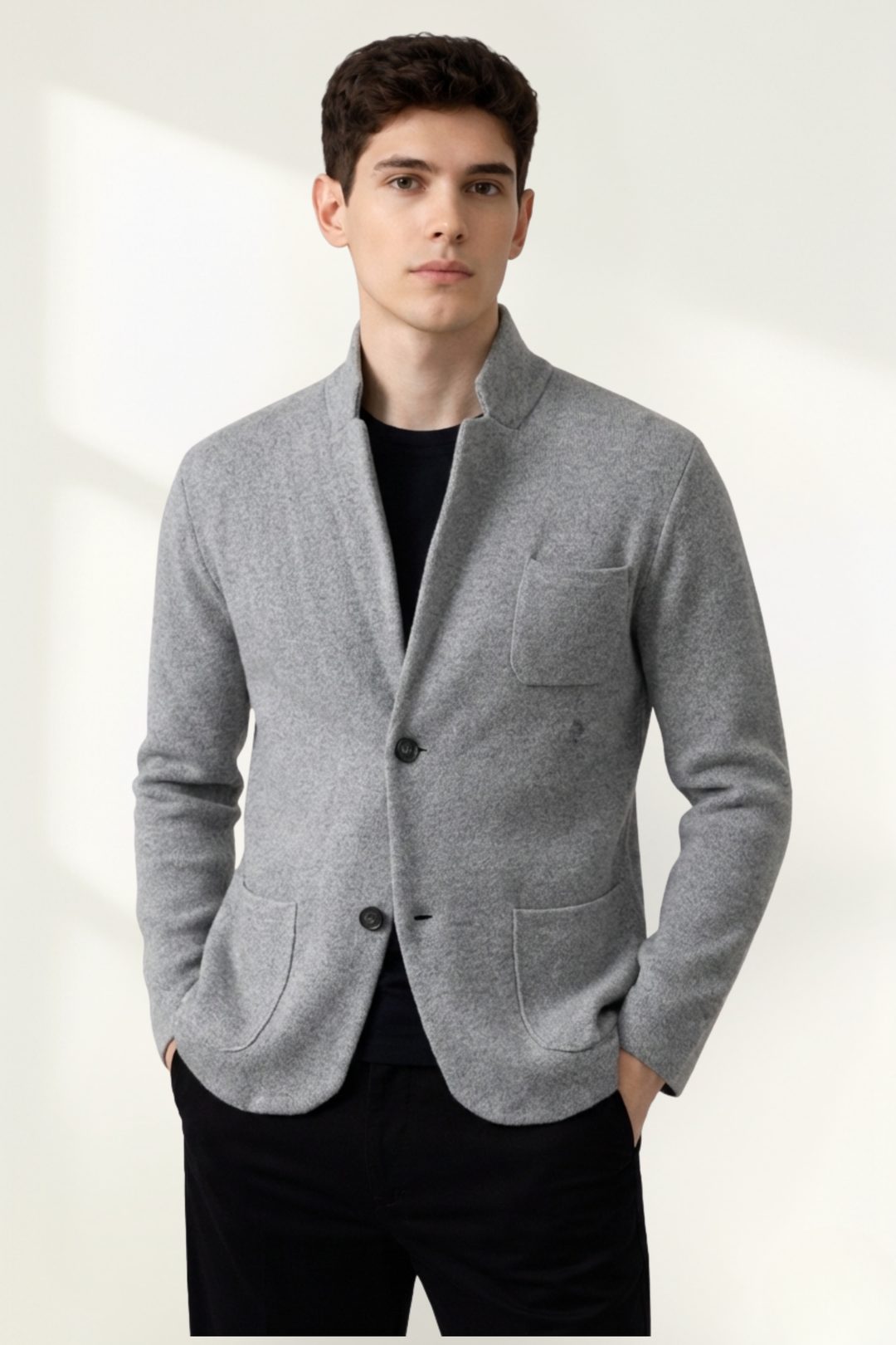 Men’s Button-Front Blazer Jacket