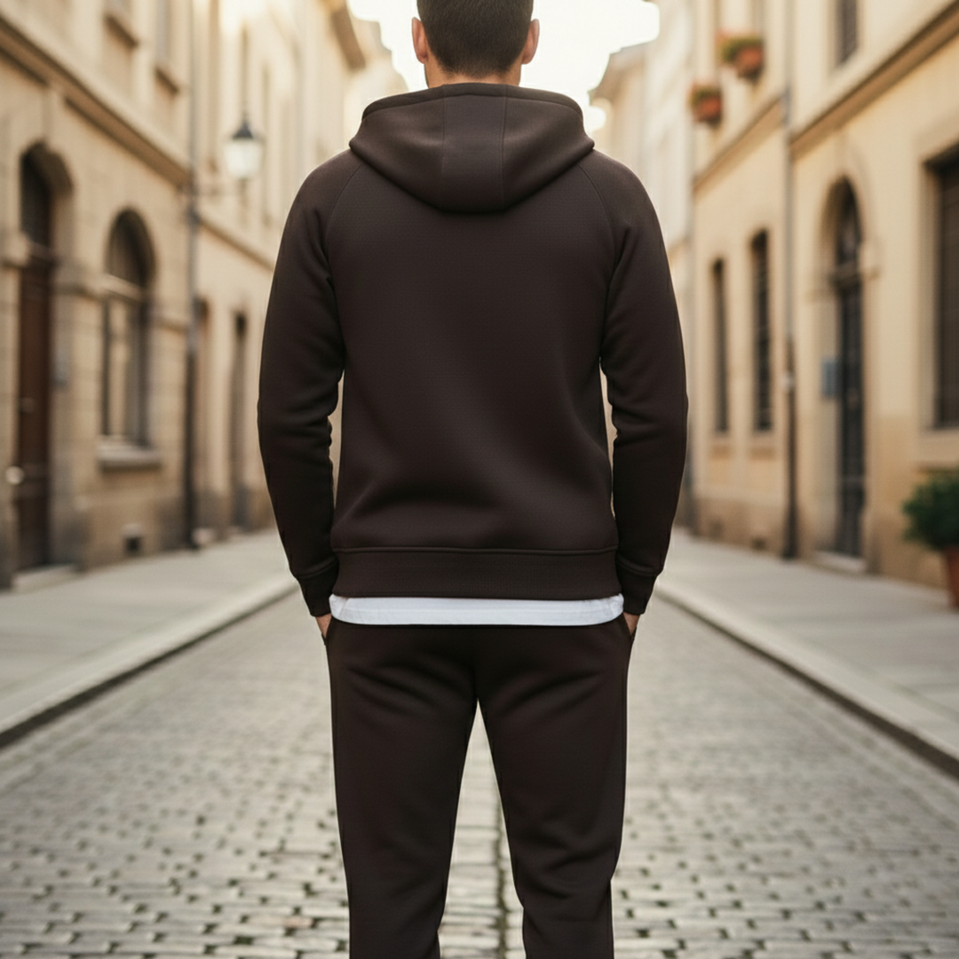 Tracksuit Set Zip Hoodie Joggers Men