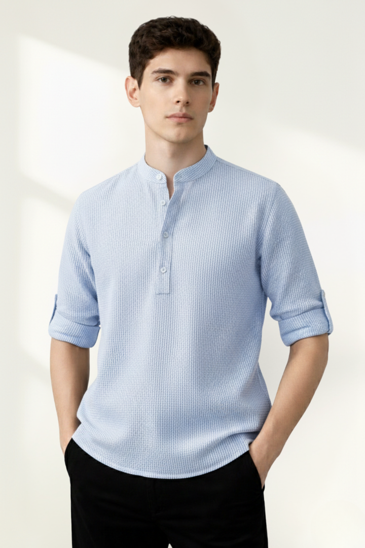 Men’s Long Sleeve Henley Shirt