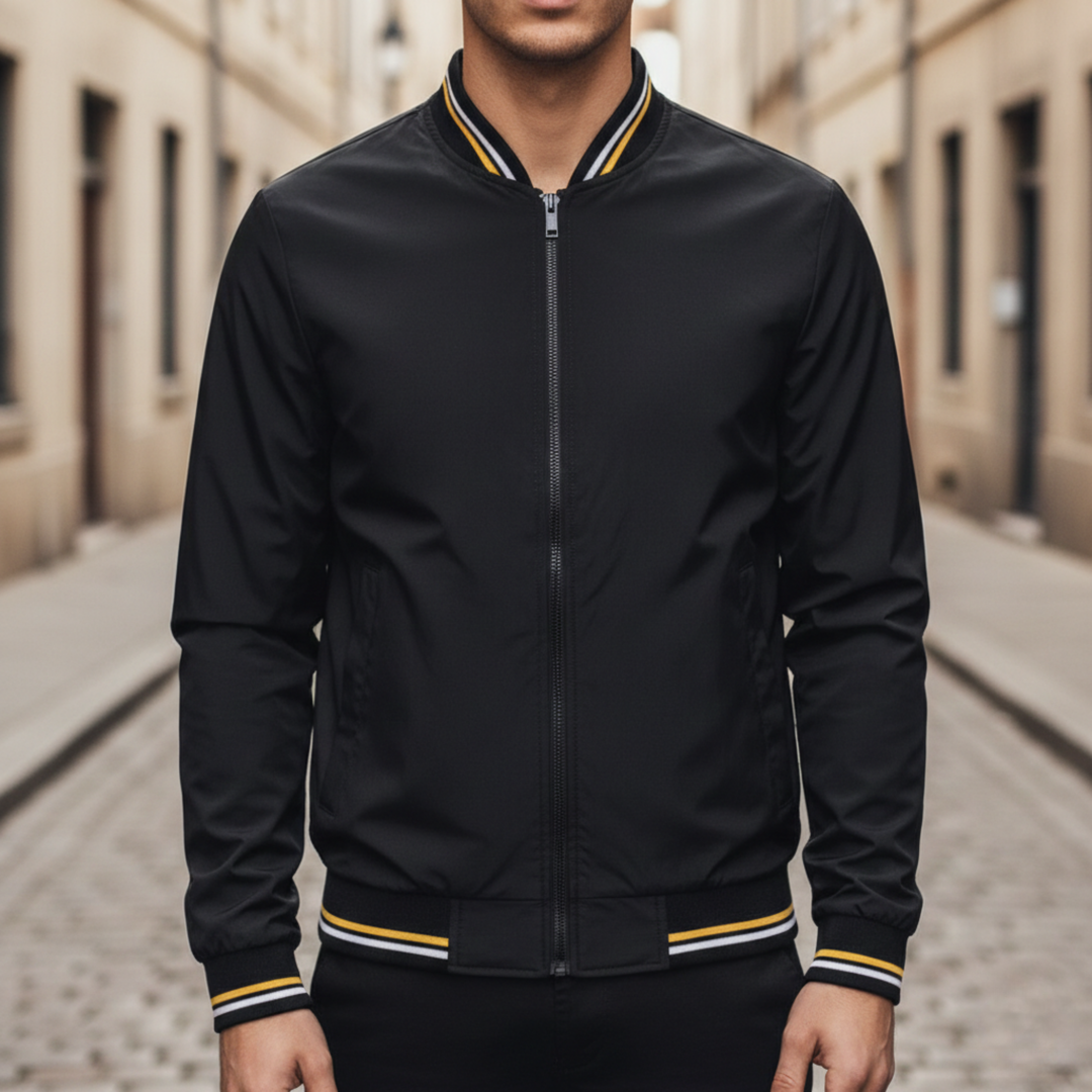 Bomber Jacket Zip Front Lightweight Men
