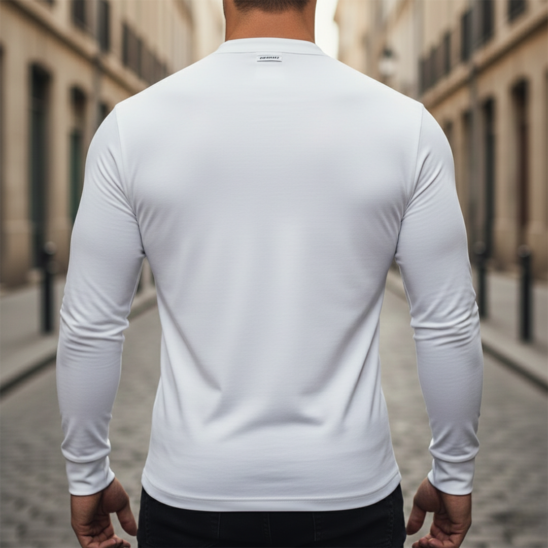 Mens long sleeve polo shirt