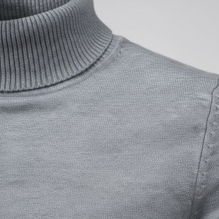 Men’s Turtleneck Knit Sweater Long Sleeve