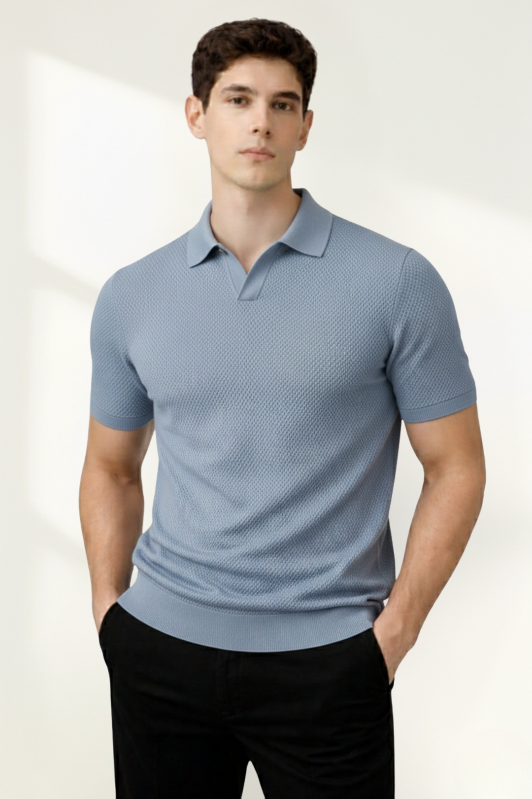 Men’s Knit Polo Shirt
