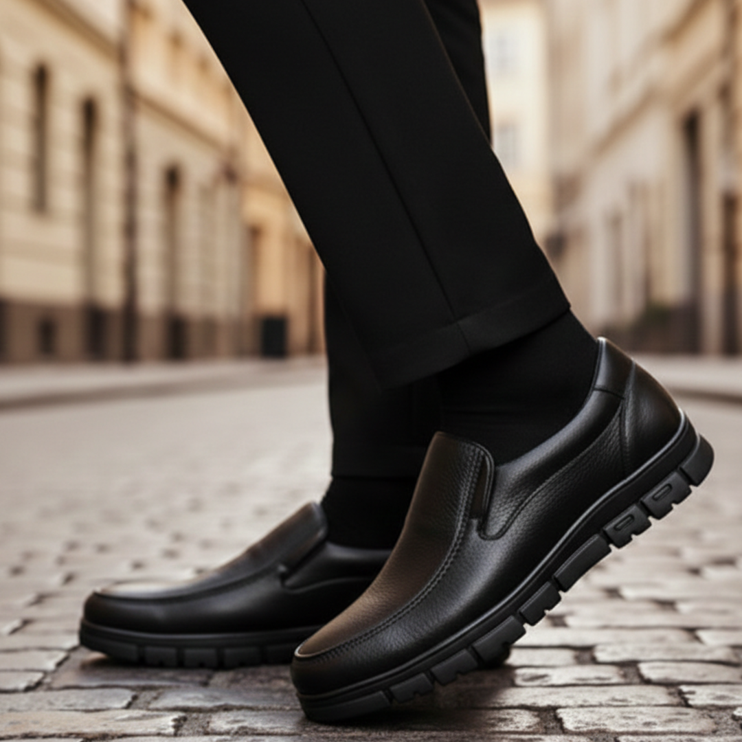 Chaussures orthopédiques à enfiler semelle amortissante homme