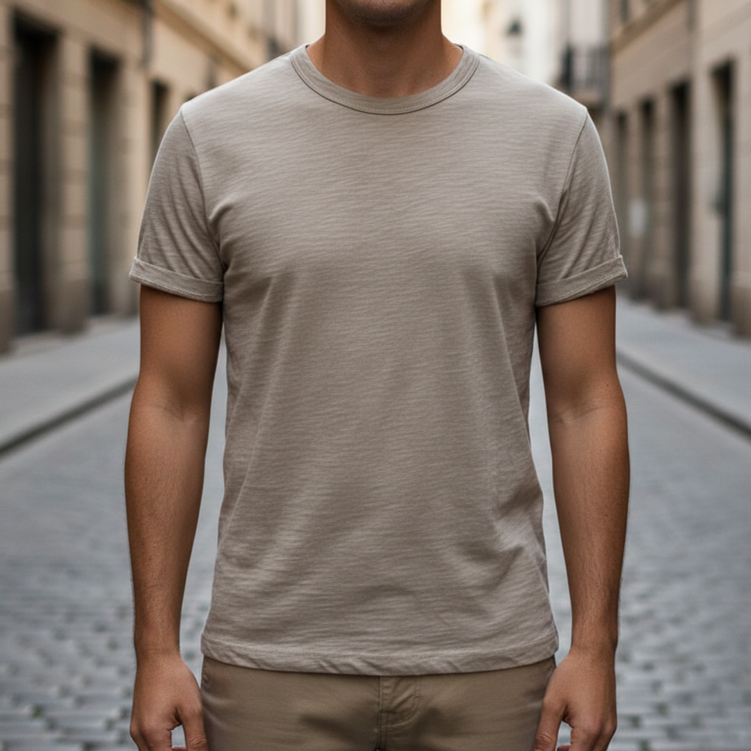 Men's T shirt Crew Neck Short Sleeve