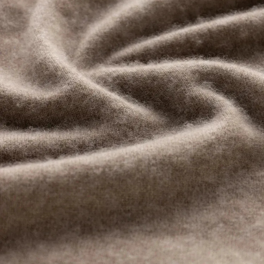 Cashmere Wrap Dress Long Sleeve Midi Women