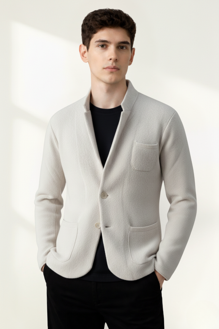 Men’s Button-Front Blazer Jacket