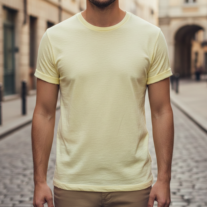 Men's T shirt Crew Neck Short Sleeve