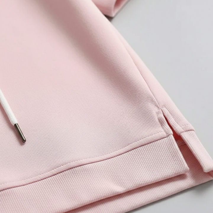 Short Sleeve Hoodie with Drawstring Hood Unisex