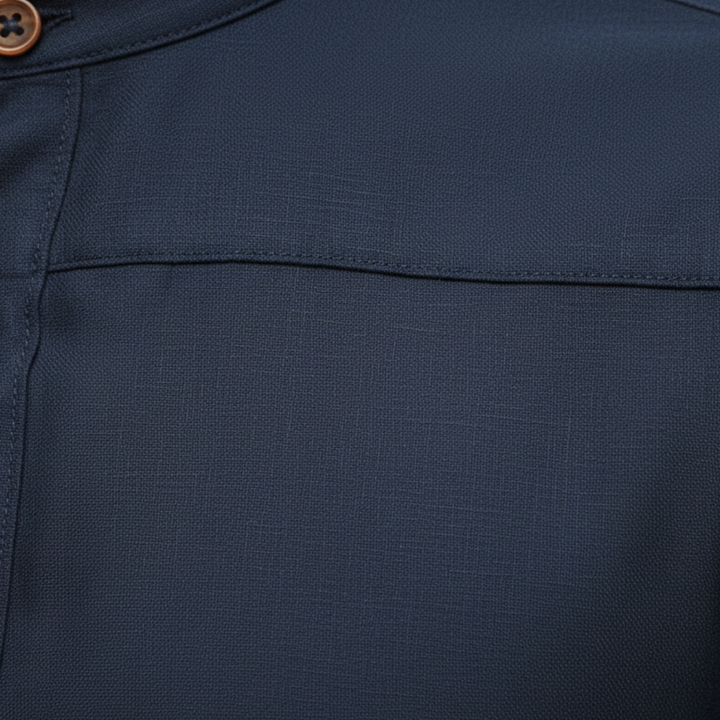 Men's Collar Shirt Long Sleeve Button Front