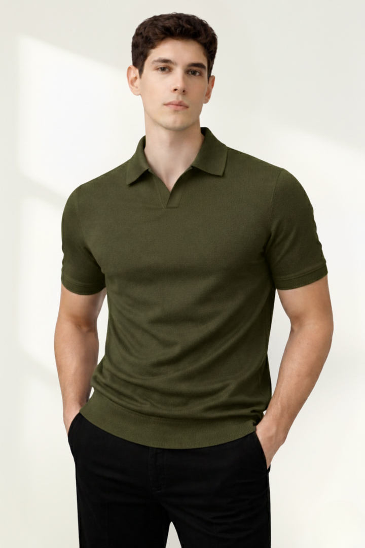Men’s Knit Polo Shirt