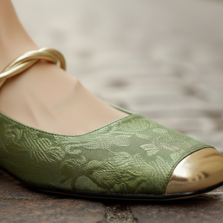 Zapatos de Tacón Bajo con Punta Cuadrada para Mujeres Adultas