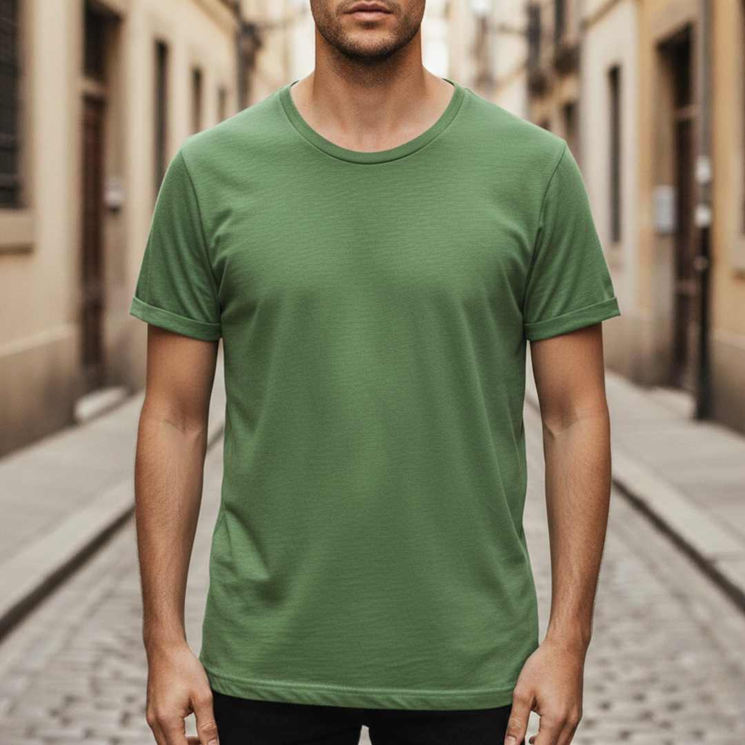 Men's T shirt Crew Neck Short Sleeve