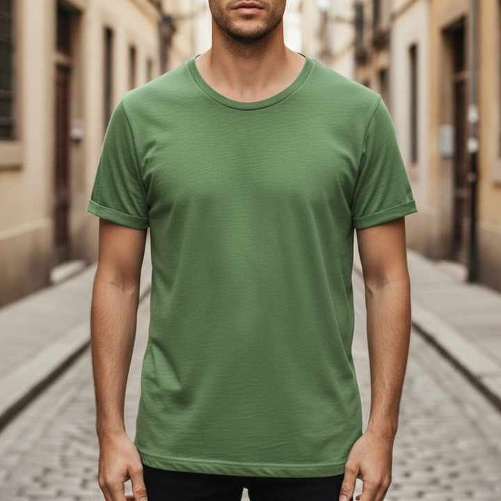 Men's T shirt Crew Neck Short Sleeve