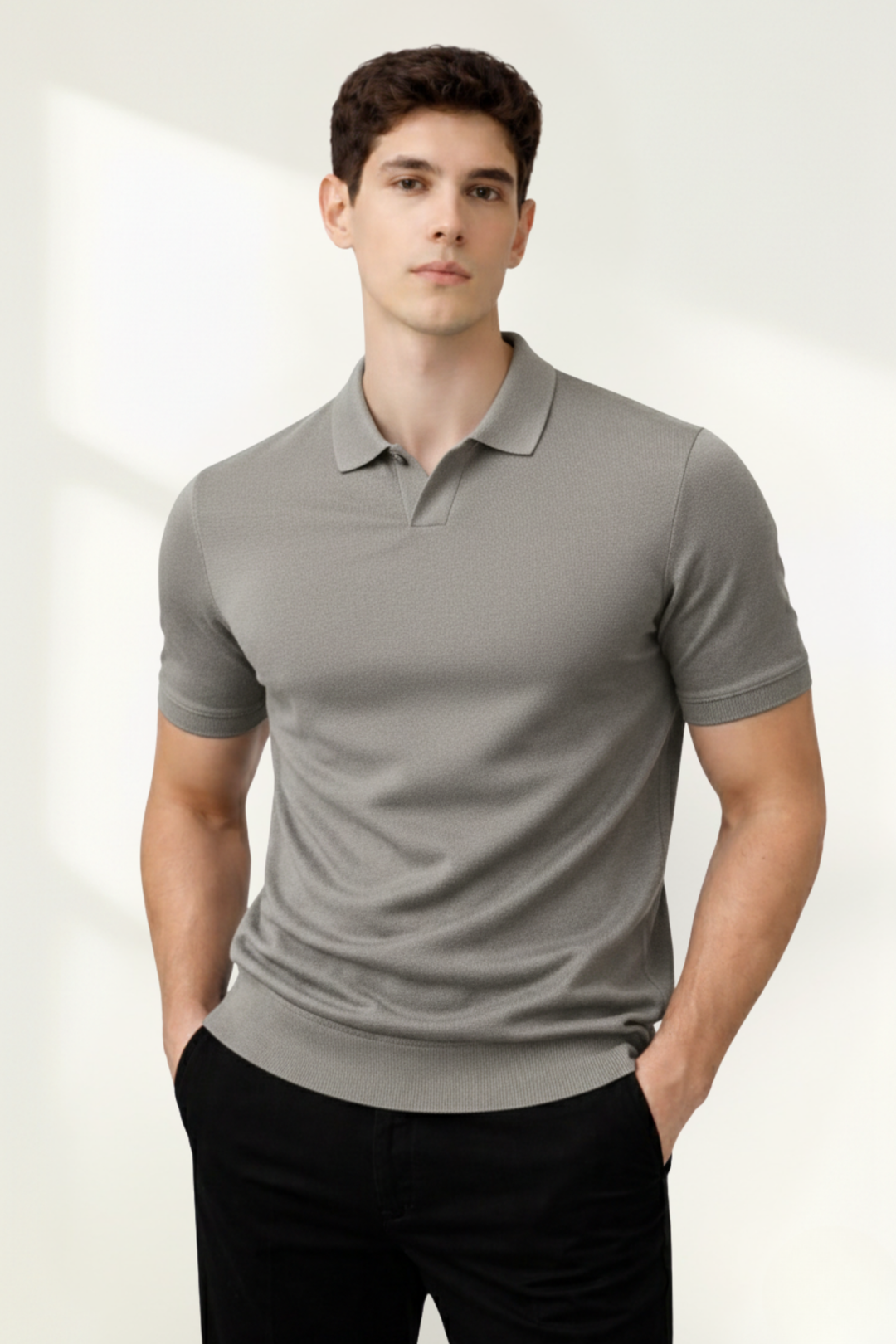 Men’s Knit Polo Shirt