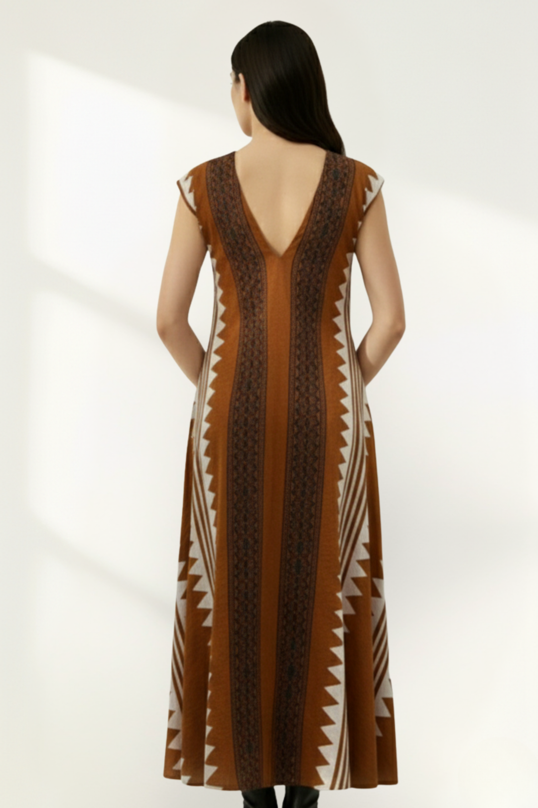 Vestido Maxi Impreso Boho para Mujeres